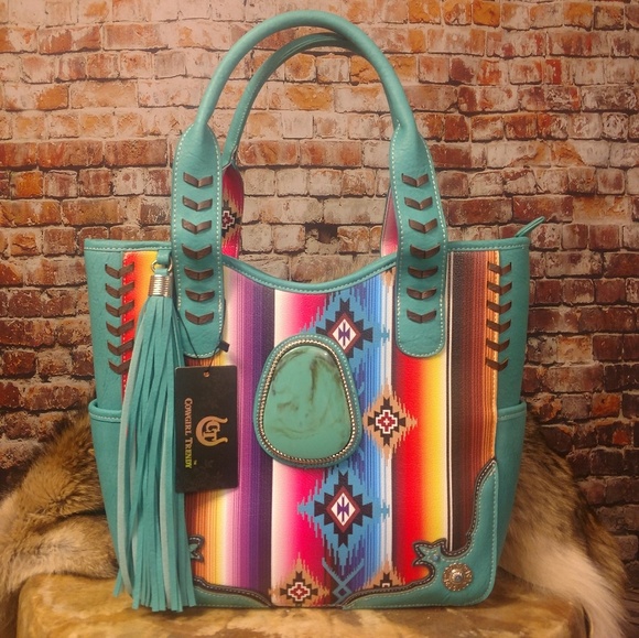 Boutique Handbags -  LAST ONE!! Concealed Carry Turquoise Purse